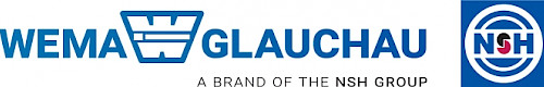 Logo der Firma WEMA GLAUCHAU - Brand of the NSH Group